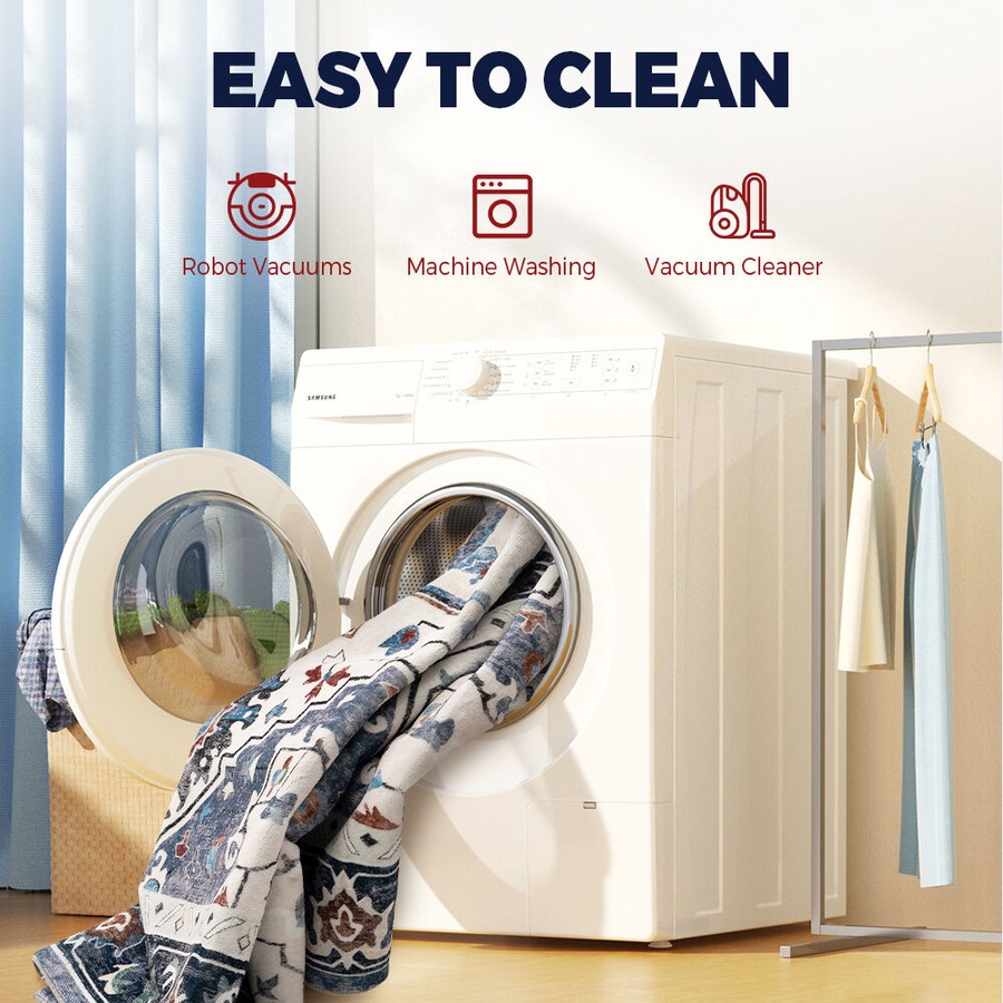 ZUNI Floor Rug Fluffy Area Rugs Soft Carpet Living Room Bedroom Pad 120x160cm