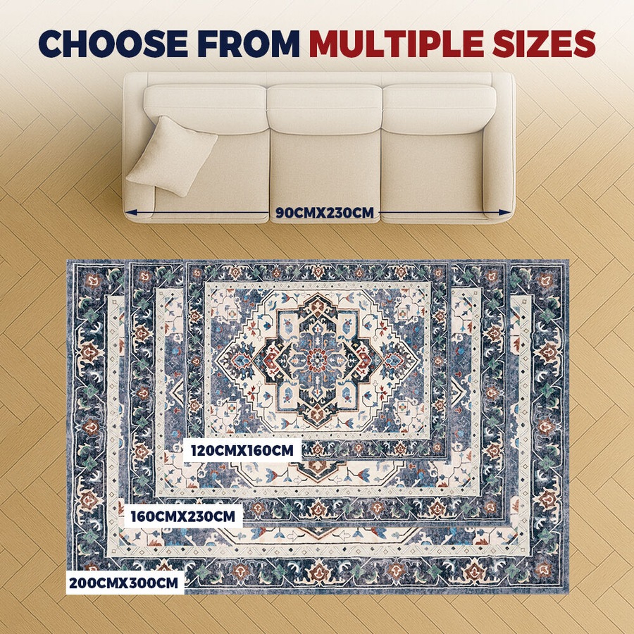 ZUNI Floor Rug Fluffy Area Rugs Soft Carpet Living Room Bedroom Pad 120x160cm