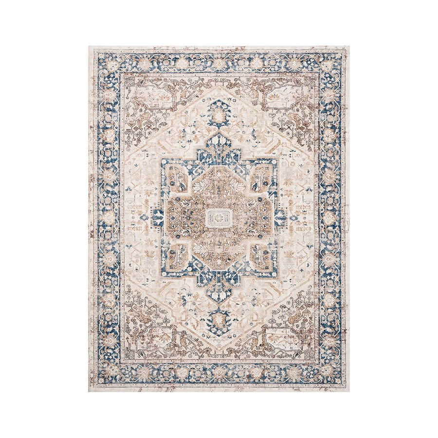 ZUNI Floor Rug Soft Fluffy Area Rugs Bedroom Living Room 120x160cm Pale Blue