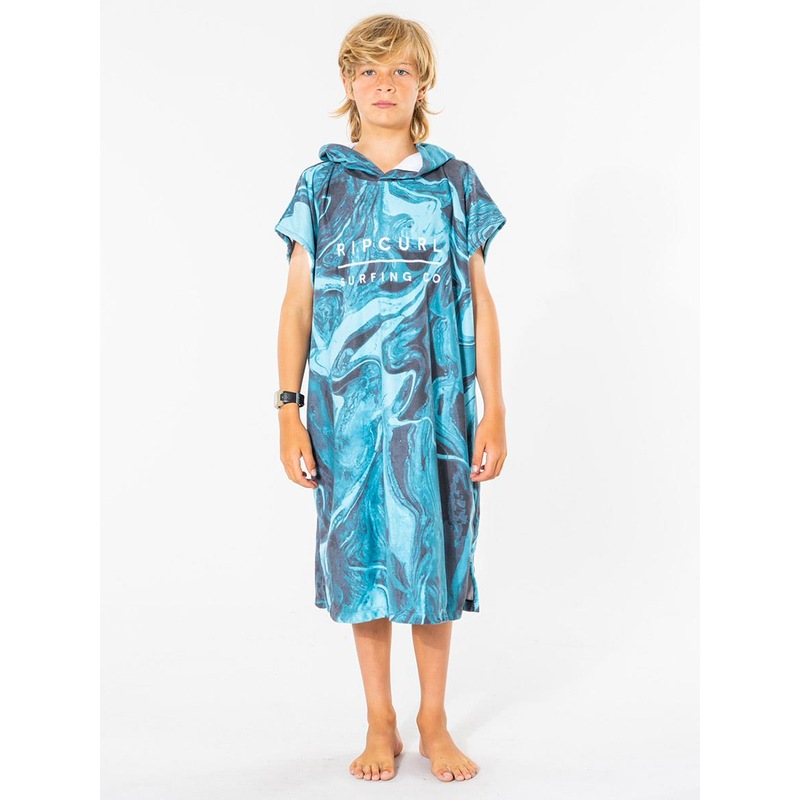 Buy Rip Curl Print Hooded Towel Kids Aqua Size S MyDeal