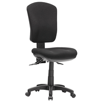 AQUA HIGH BACK Ergonomic Task Chair METRO BLACK FABRIC 