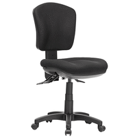 AQUA LOW BACK Task Chair METRO BLACK FABRIC 