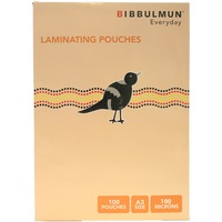 BIBBULMUN LAMINATING POUCHES A3 100 Microns Pack of 100