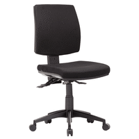 CLICK LOW BACK Task Chair METRO BLACK FABRIC 