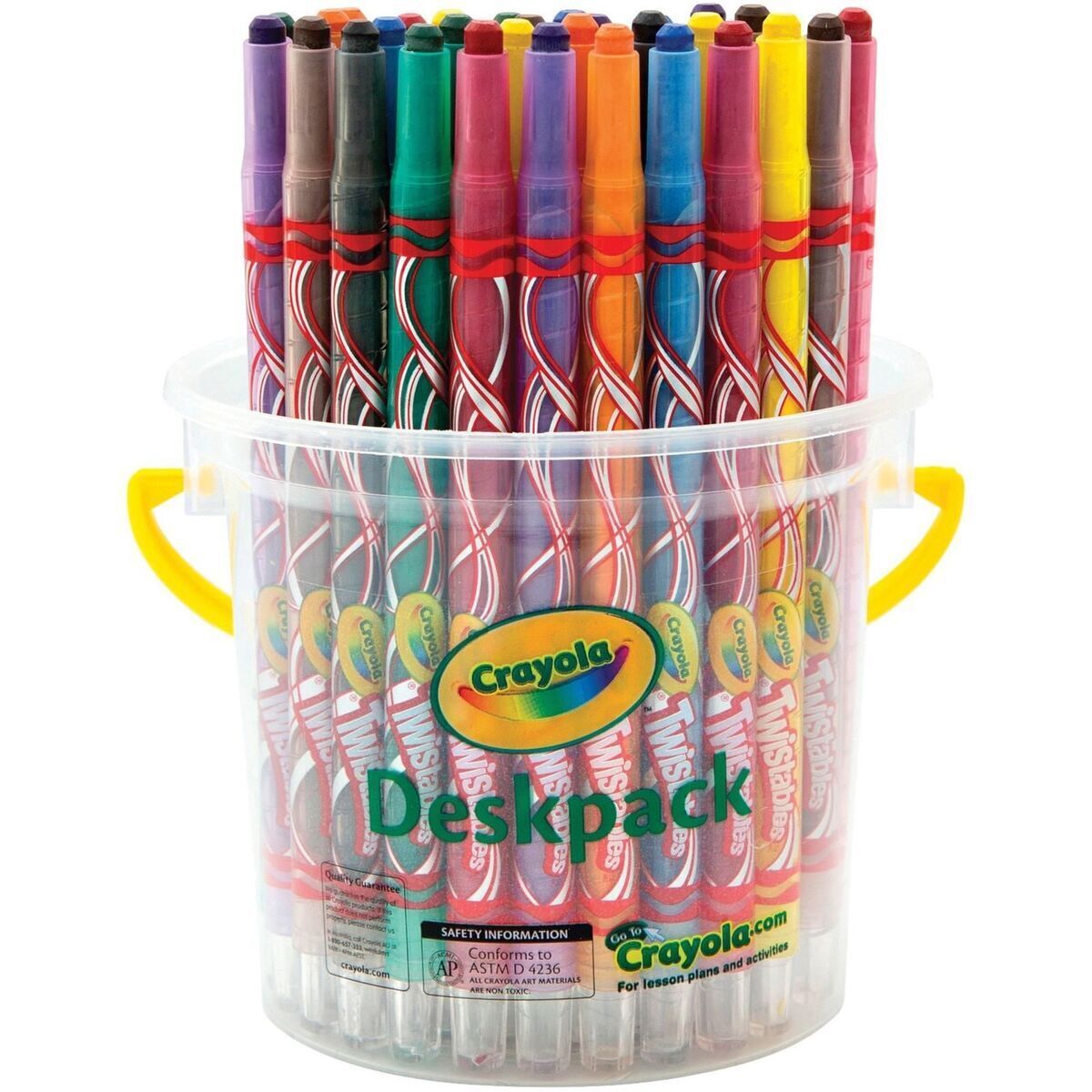 CRAYOLA DESKPACK TWISTABLES CRAYONS 8 Assorted Colours Tub of 32
