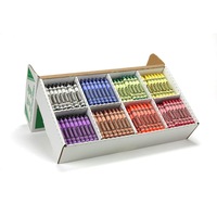 CRAYOLA LARGE CRAYONS 8 Assorted Colours Classpack of 400