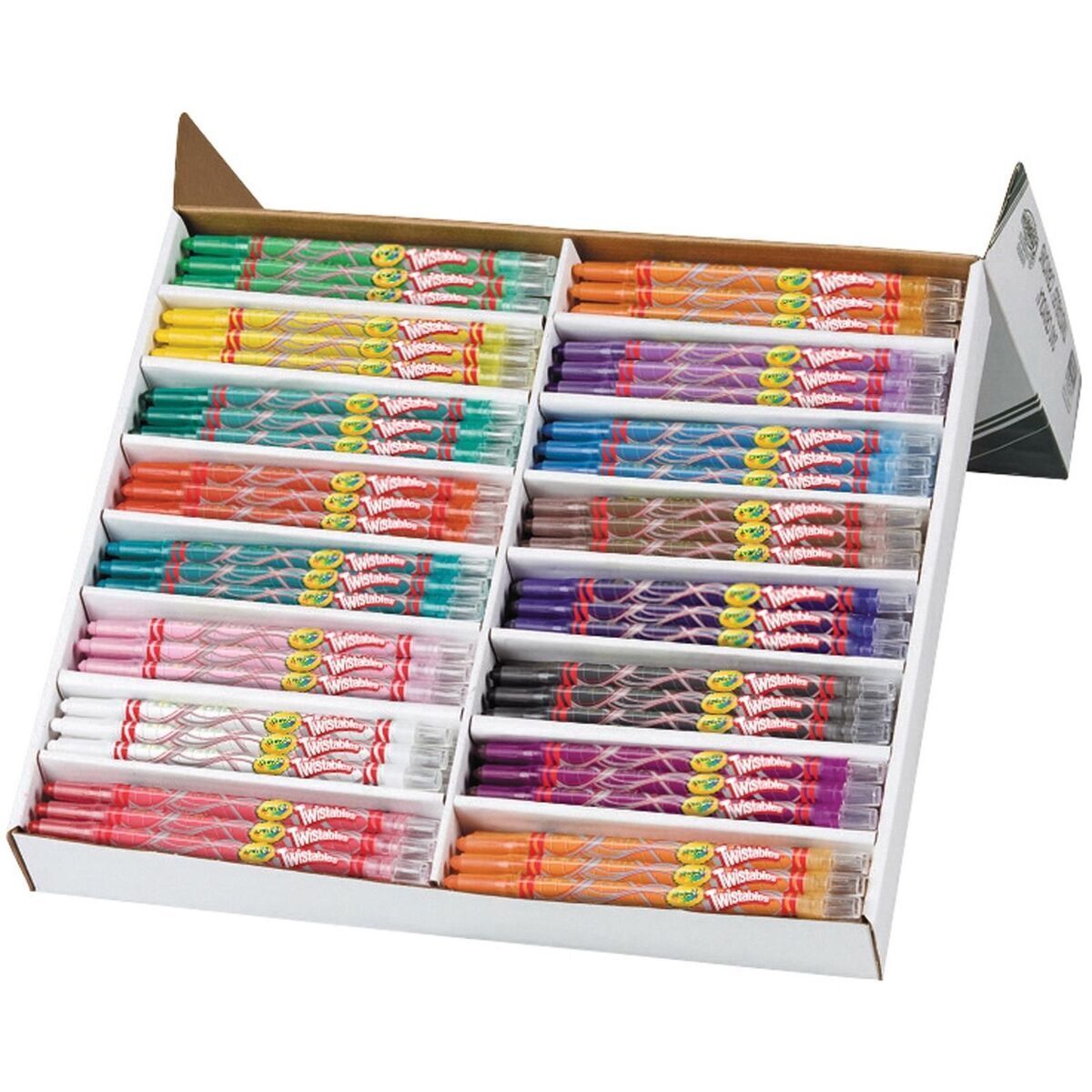 CRAYOLA TWISTABLES CRAYONS 16 Assorted Colours Classpack of 240