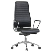 ENZO HIGH BACK Executive Chair BLACK LEATHER 