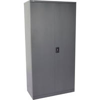 GO STATIONERY CUPBOARD H1830mm x W910mm x D450mm Graphite Ripple