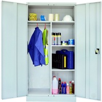 GO WARDROBE H1830mm x W910mm x D450mm Silver Grey