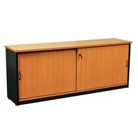 LOGAN CREDENZA 1500mm W x 450mm D x 730mm H Beech & Ironstone