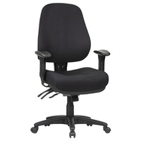 LOGAN LOW BACK Multi-Seating Chair BLACK FABRIC 