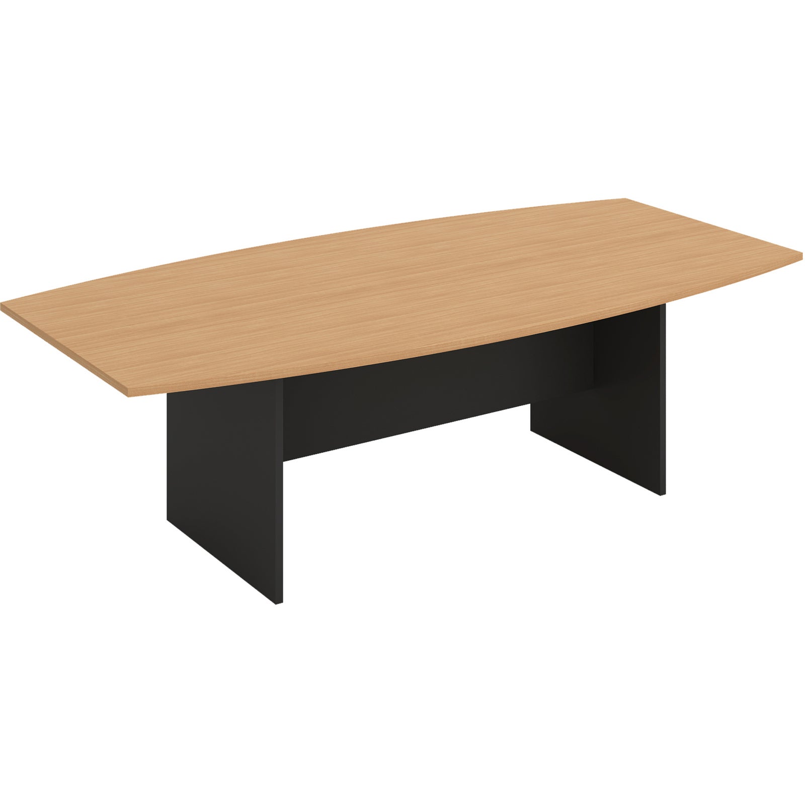 OM BOARDROOM TABLE BASE W2400 x D1200 x H720mm Beech/ Charcoal