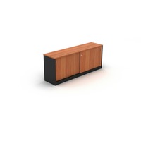 OM CREDENZA W1200 x D450 x H720mm Cherry/ Charcoal