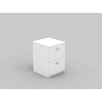 Om Filing Cabinet 2 File Drawers W468 X D510 X H720Mm White