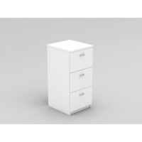 OM FILING CABINET 3 File Drawers W468 x D510 x H990mm White