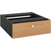 OM FIXED DRAWER W464 x D400 x H145mm Beech/ Charcoal