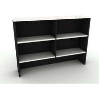 OM HUTCH W1200 x D325 x H1080mm White/ Charcoal