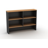 OM HUTCH W1350 x D325 x H1080mm Beech/ Charcoal