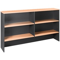 OM HUTCH W1800 x D325 x H1080mm Beech/ Charcoal