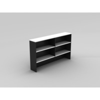 OM HUTCH W1800 x D325 x H1080mm White/ Charcoal