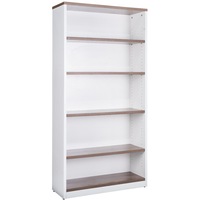 OM PREMIERE Storage Bookcase W900 X D320 X H1800 Casnan/White