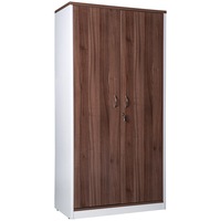 OM PREMIERE CABINET Full Doors Lockable W900 x D450 x H1800mm Casnan/ White
