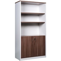 OM PREMIERE CABINET Half Doors Lockable W900 x D450 x H1080mm Casnan/ White