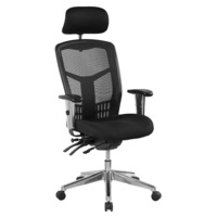 OYSTER HIGH BACK Multi-Seating Chair BLACK FABRIC 