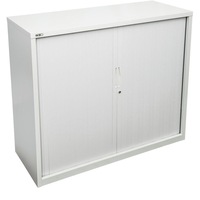 RAPIDLINE 900W GO TAMBOUR DOOR CUPBOARD W900 x D473 x H1016mm White