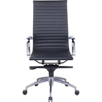 RAPIDLINE EXECUTIVE HIGH BACK CHAIR 490-610mmH x 485mmW x 460mmD Black PU