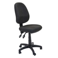 Rapidline High Back Task Chair 3 Lever Charcoal Fabric Seat And Back