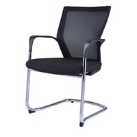 RAPIDLINE LARGE MESH BACK VISITOR CHAIR 440mmH x 470mmW x 470mmD Black