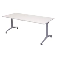 RAPIDLINE MOBILE FLIP TOP TABLE FRAME ONLY Expandable Suits Tops W1500 to W1800 Precious Silver