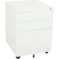 RAPIDLINE MOBILE PEDESTAL 1 File 2 Drawers 610mmH x 460mmW x 472mmD White Satin