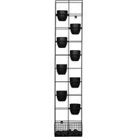 RAPIDLINE RAPID BLOOM VERTICAL GARDEN W390 x D210 x H1935mm Black
