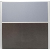 RAPIDLINE RAPID SCREEN H1650mm x W1800mm x D30mm Grey & Ironstone