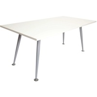 RAPIDLINE RAPID SPAN MEETING TABLE L1800 x W900 x H730 Natural White with Silver Grey Frame