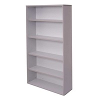 Rapidline Rapid Worker Bookcase 4 Shelves W900 x D315 x H1800mm Grey