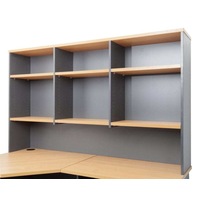Rapidline Rapid Worker Hutch 6 Shelves W1800 x D315 x H1070mm Beech/Ironstone