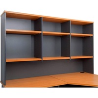 Rapidline Rapid Worker Hutch 6 Shelves 6 W1800 x D315 x H1070mm Cherry/Ironstone