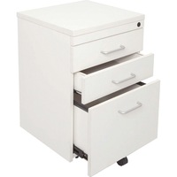 RAPIDLINE SPAN MOBILE PEDESTAL 1 File 2 Standard Drawers 690mmH x 447mmW x 465mmD White