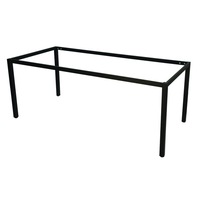 RAPIDLINE STEEL TABLE FRAME ONLY 40mm Square Tube Suits Top W1200 x D600mm Black