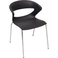 RAPIDLINE TAURUS INDOOR HOSPITALITY CHAIR 440mmH x 430mmW x 435mmD Black 