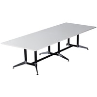 RAPIDLINE TYPHOON BOARDROOM TABLE L3200 x W1200 x H750mm Natural White Top