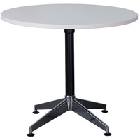 RAPIDLINE TYPHOON ROUND MEETING TABLE W900 x D900 x H730mm Natural White