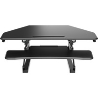 SYLEX ARISE DESKALATOR CORNER 1050mm x 590mm Black