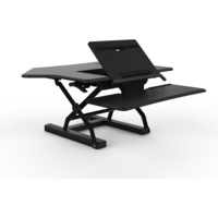 SYLEX ARISE ERGOLATOR CORNER WORKSTATION 970mm x 680mm x 20mm Black