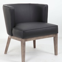 YSD LEO RECEPTION CHAIR Single Seater Black 