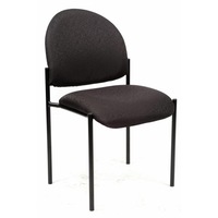 YSD STACKING VISITOR CHAIR NO ARMS Black 5 Year Warranty